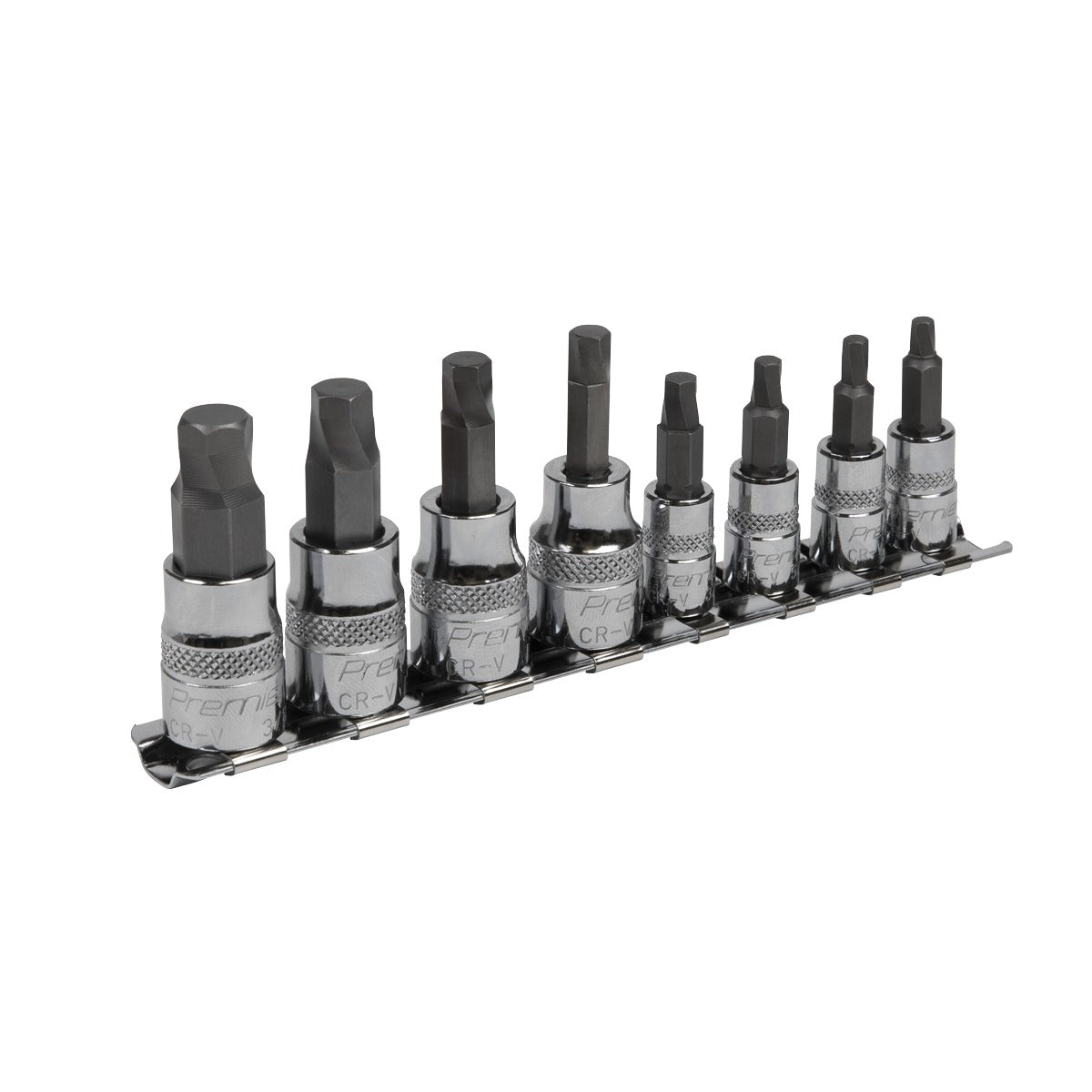 Premier Imperial Lock-On Hex Socket Bit Set 1/4" & 3/8"Sq Drive 8pc AK65602