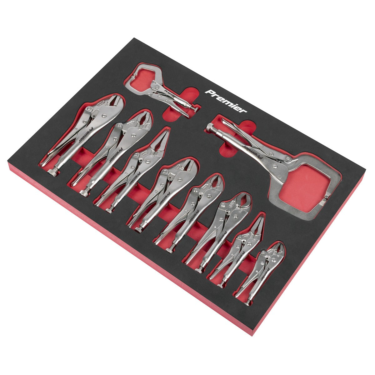 Premier Locking Pliers Set with Foam Tray 10pc AK6802