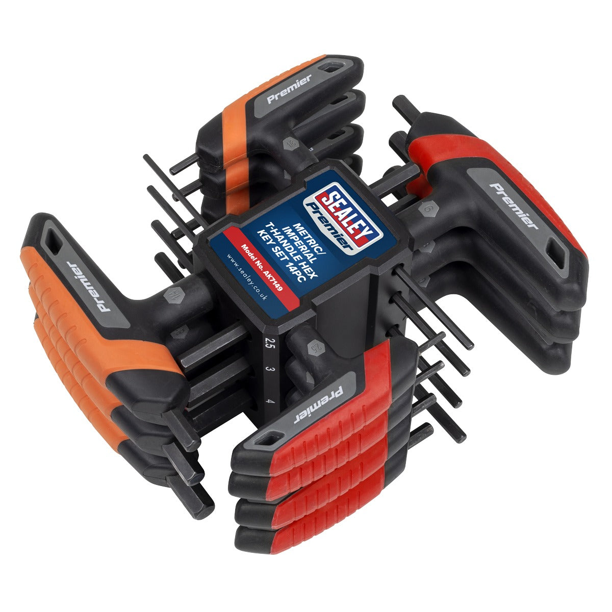 Premier Metric/Imperial T-Handle Hex Key Set 14pc AK7149