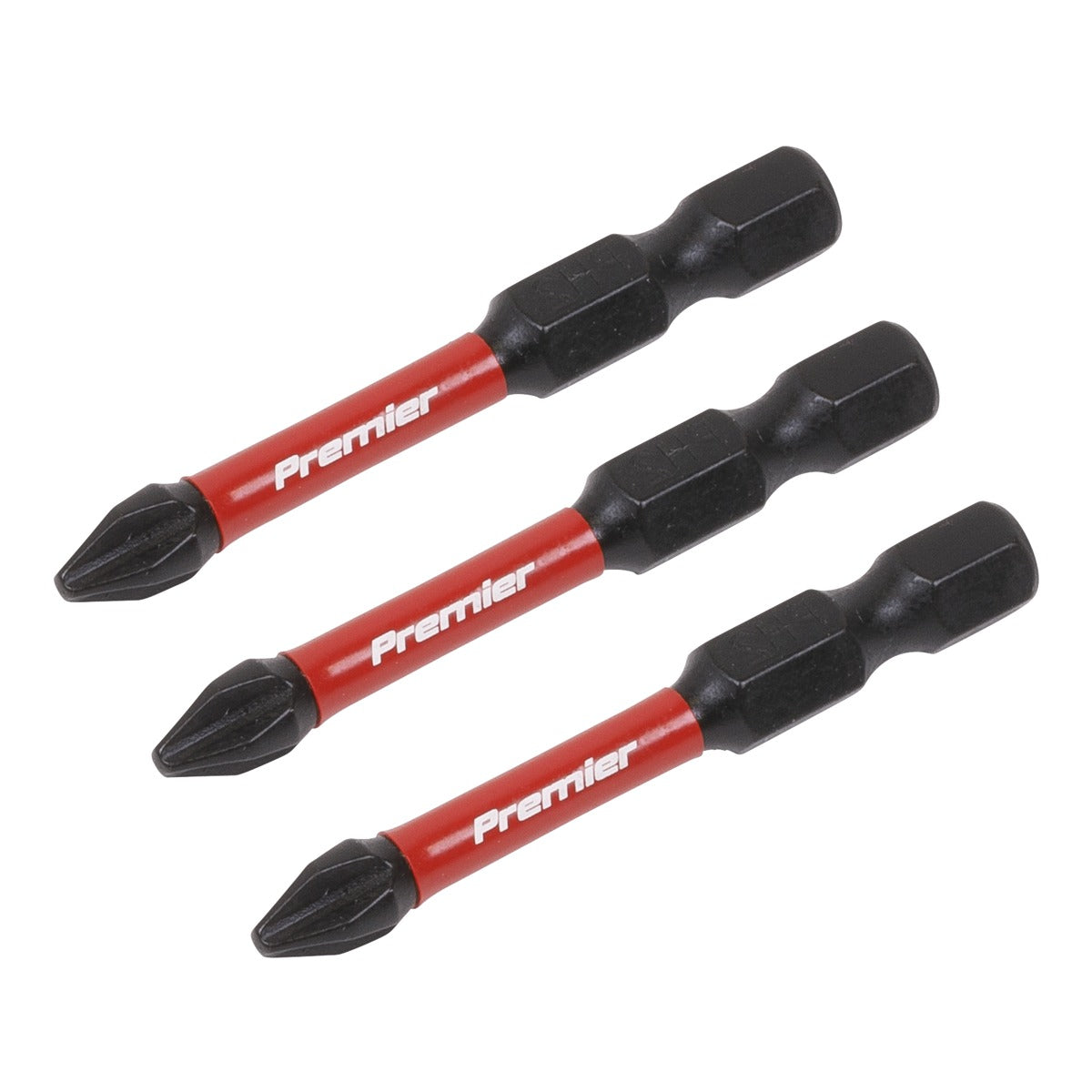 Premier Phillips Impact Power Tool Bits #2 x 50mm 3pc AK8230