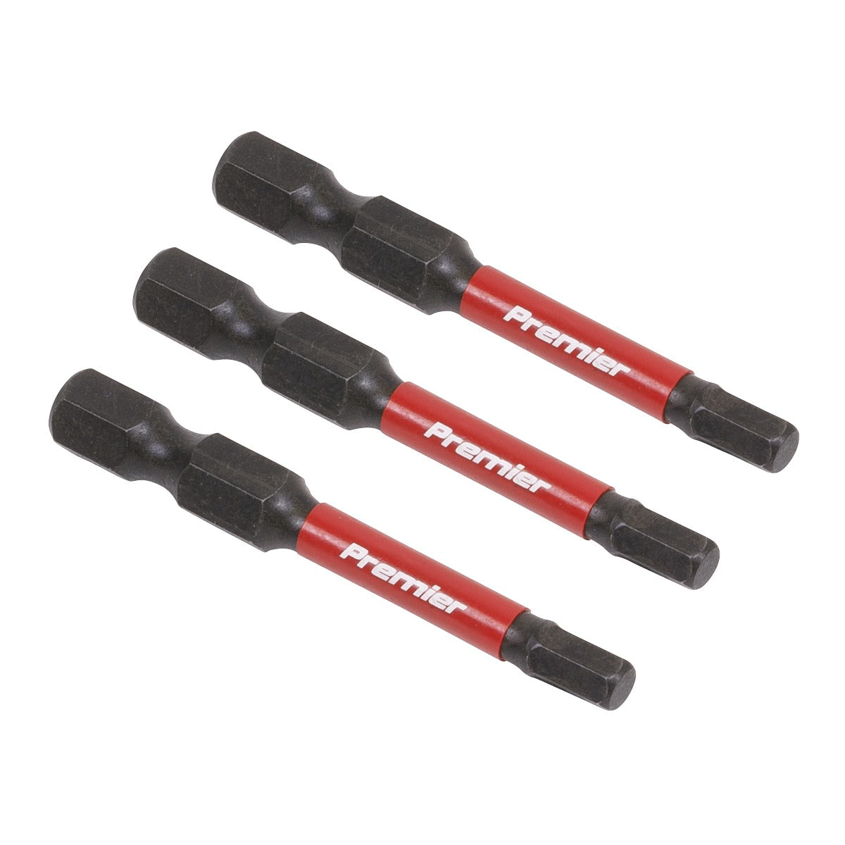 Premier Hex Impact Power Tool Bits 4 x 50mm 3pc AK8237