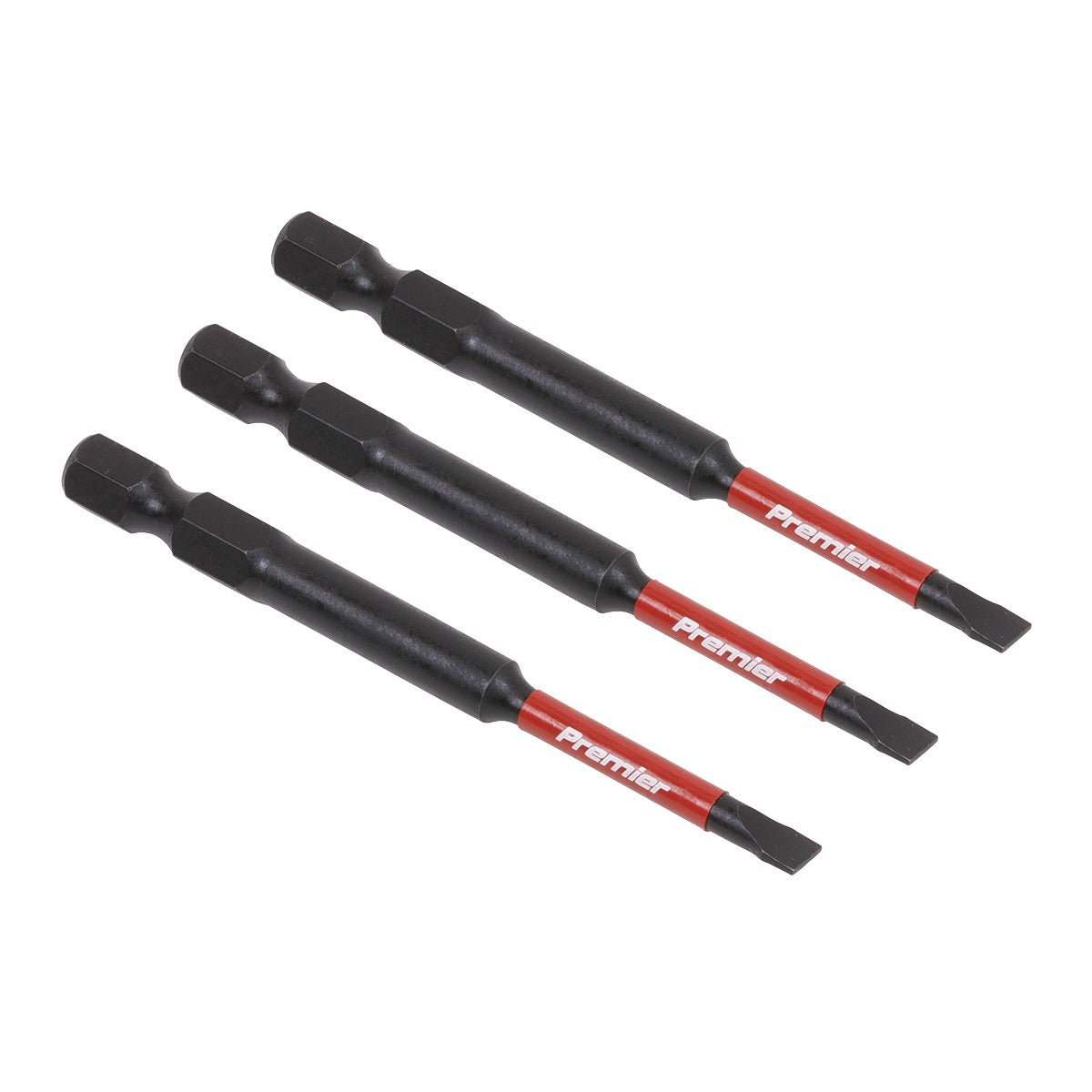 Premier Slotted Impact Power Tool Bits 4.5 x 75mm 3pc AK8251