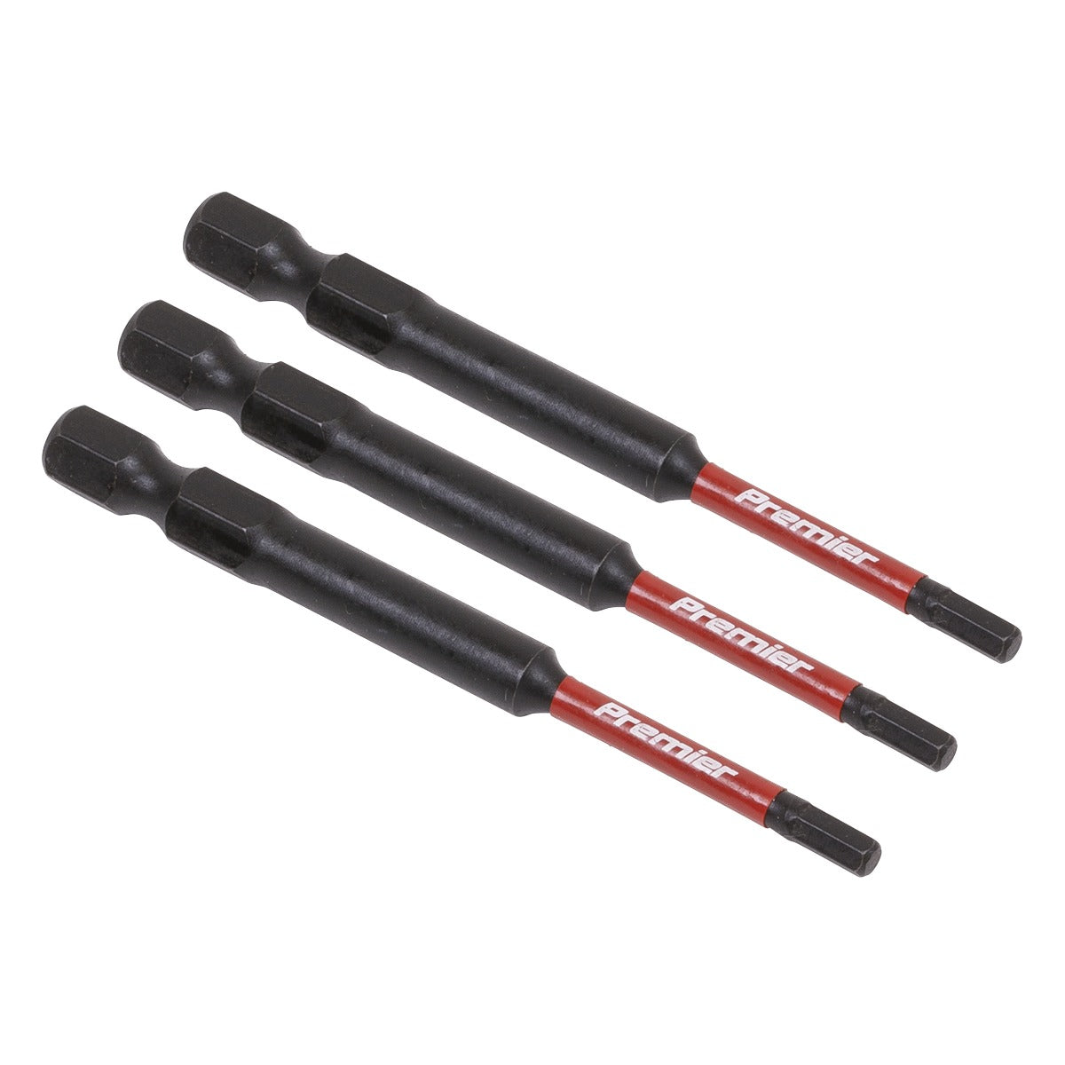 Premier Hex Impact Power Tool Bits 3 x 75mm 3pc AK8261