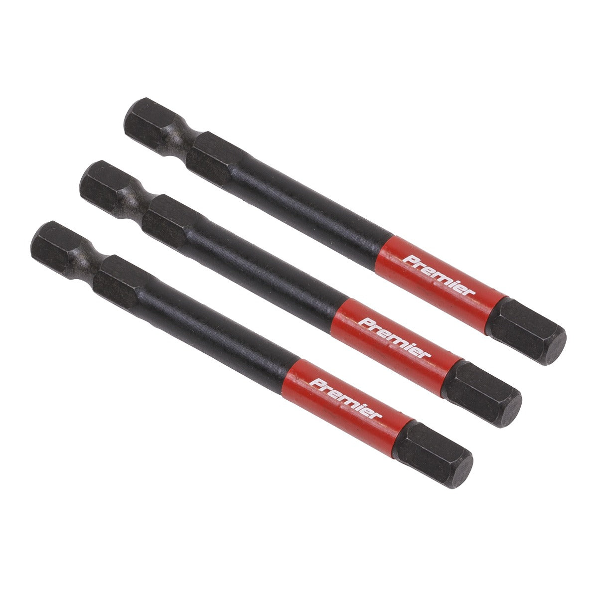 Premier Hex Impact Power Tool Bits 6 x 75mm 3pc AK8264