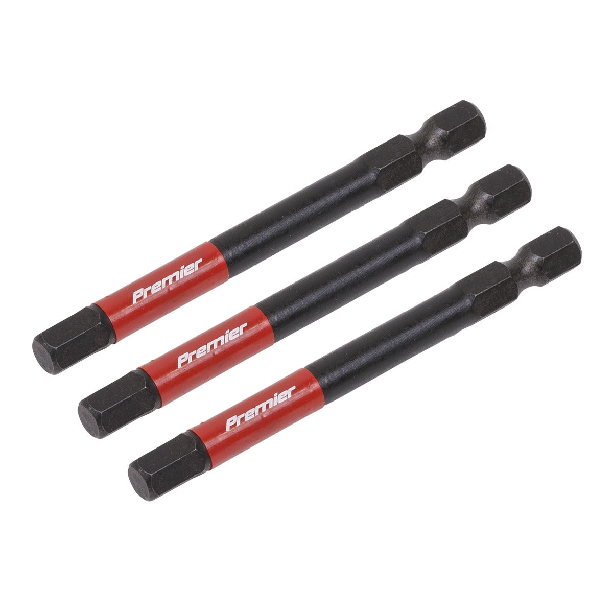 Premier Hex Impact Power Tool Bits 6 x 75mm 3pc AK8264