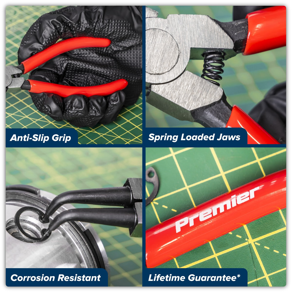 Premier Circlip Pliers Internal Bent Nose 140mm AK84533