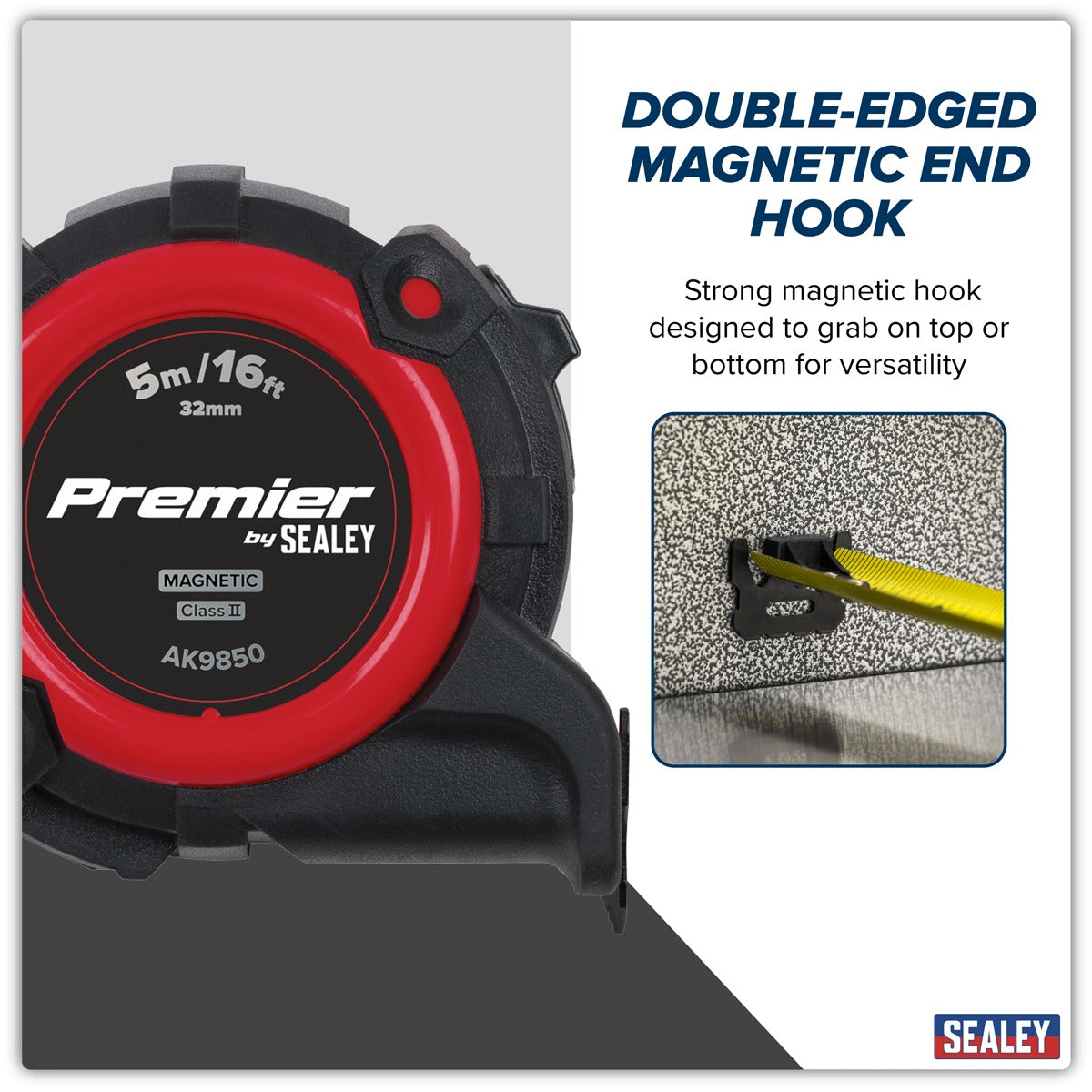 Premier Metric/Imperial Tape Measure Extra-Wide Blade 5m(16ft) x 32mm AK9850