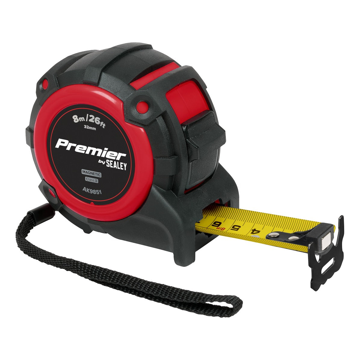 Premier Metric/Imperial Tape Measure Extra-Wide Blade 8m(26ft) x 32mm AK9851