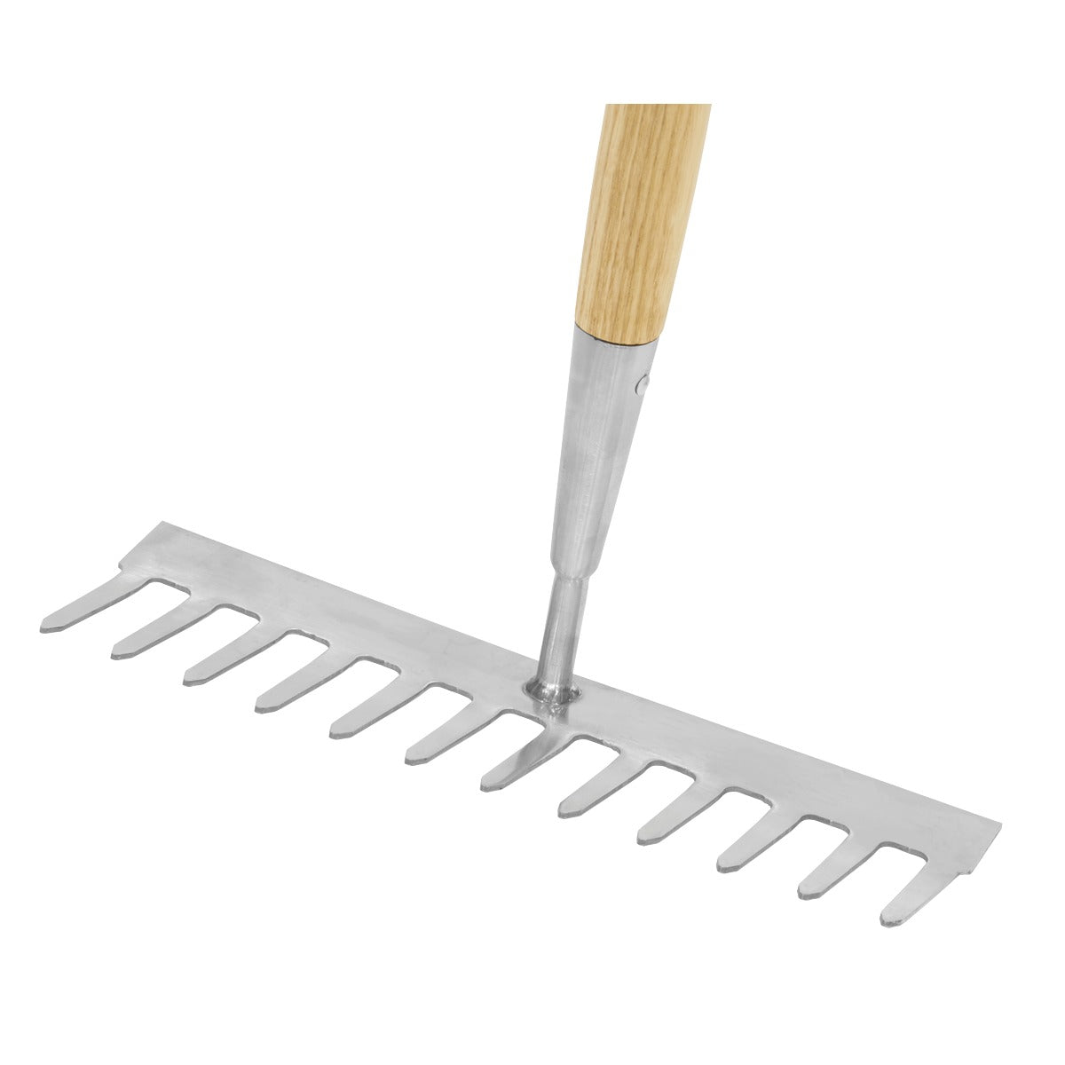 Premier Garden Rake with Long Ash Handle & Stainless Steel Tines GTWH011
