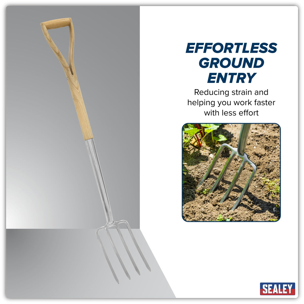 Premier Border Fork with Ash Handle & Stainless Steel Tines GTWH018