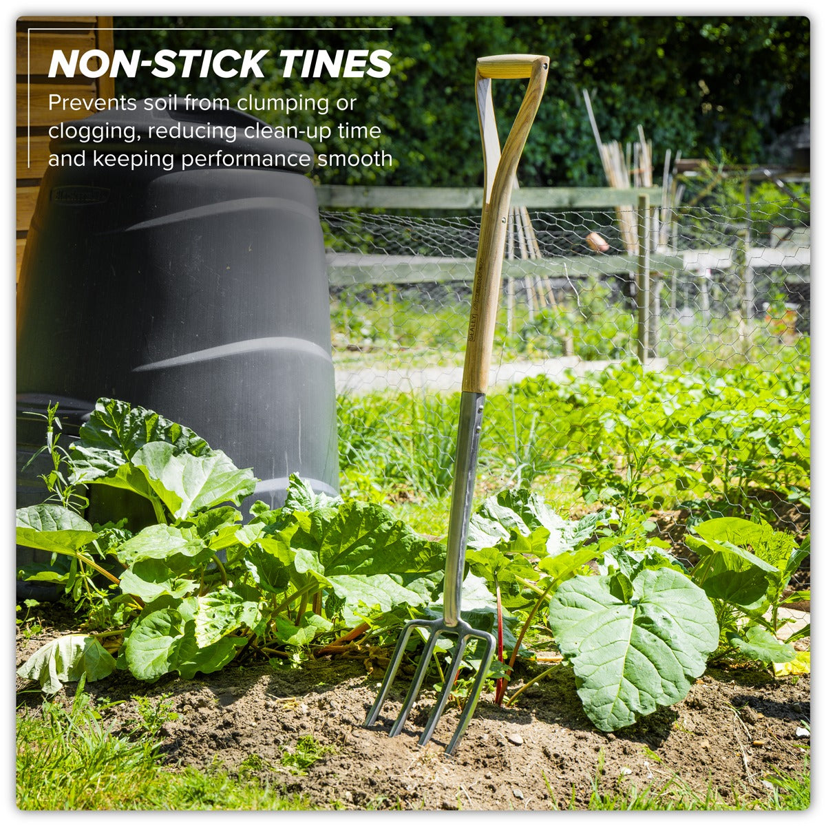 Premier Border Fork with Ash Handle & Stainless Steel Tines GTWH018