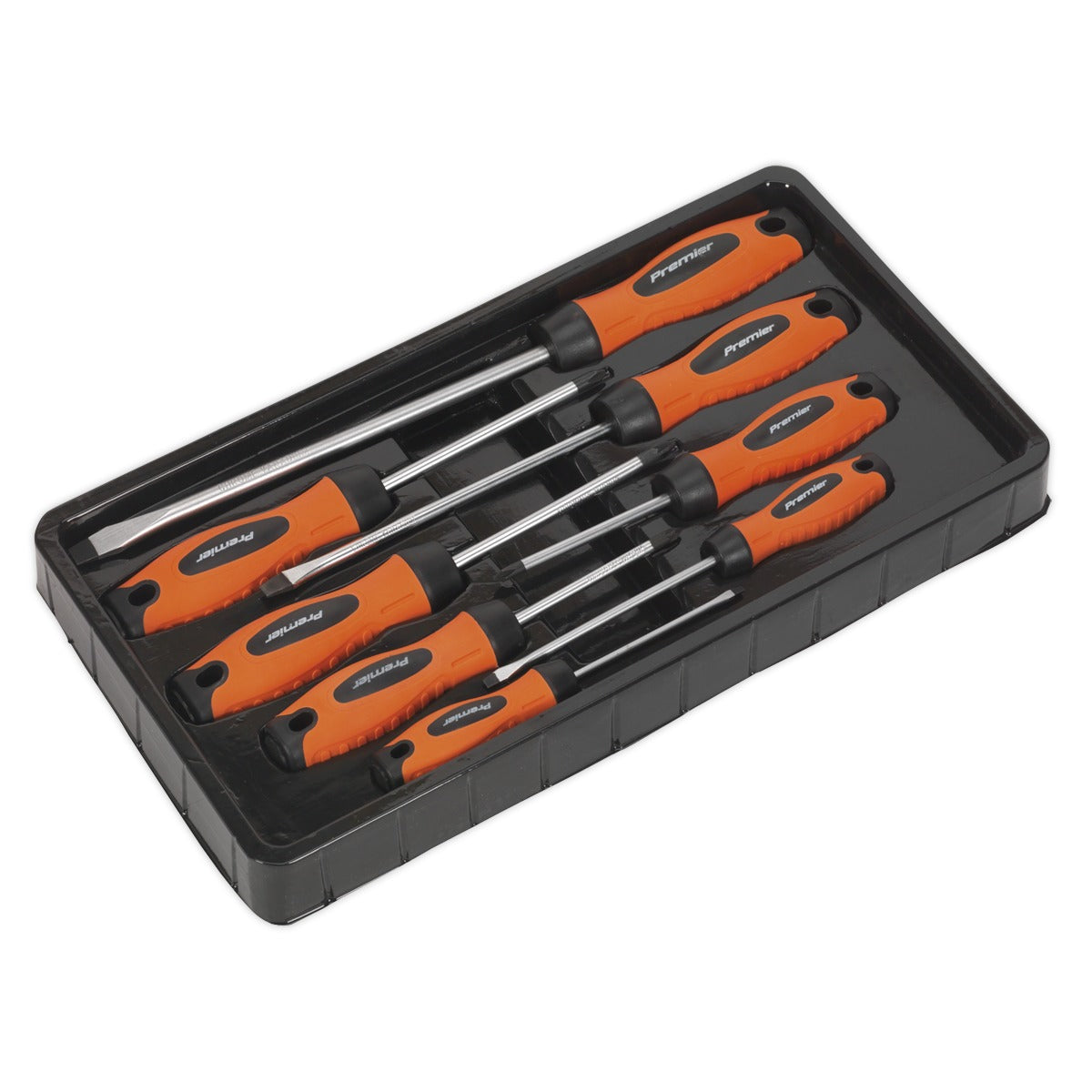 Premier Screwdriver Set 8pc - Hi-Vis Orange HV003