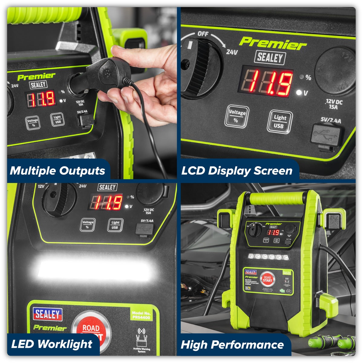 Premier 12/24V RoadStart Jump Starter 4400A Peak Amps PRS4400