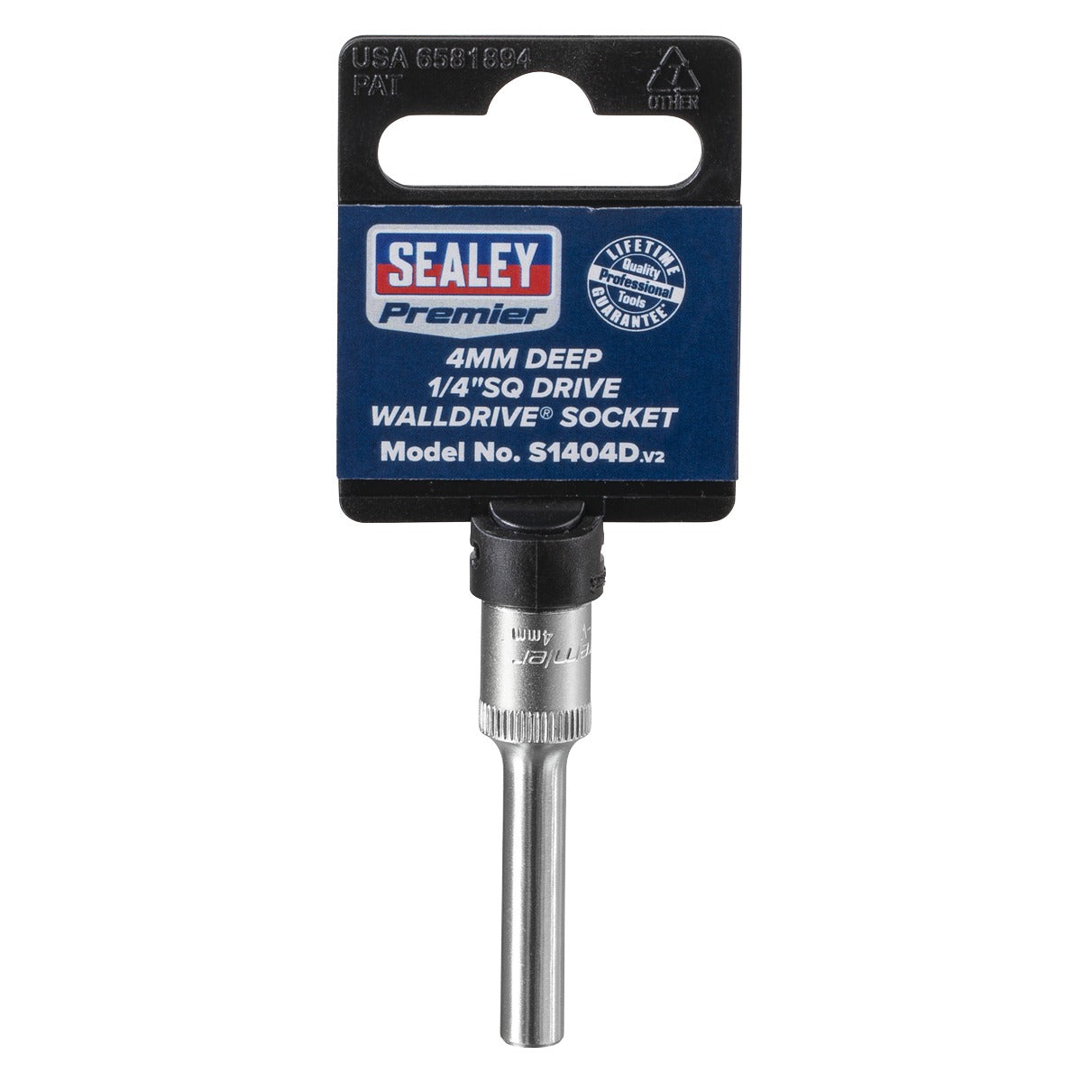 Premier Deep Socket 1/4"Sq Drive 4mm S1404D