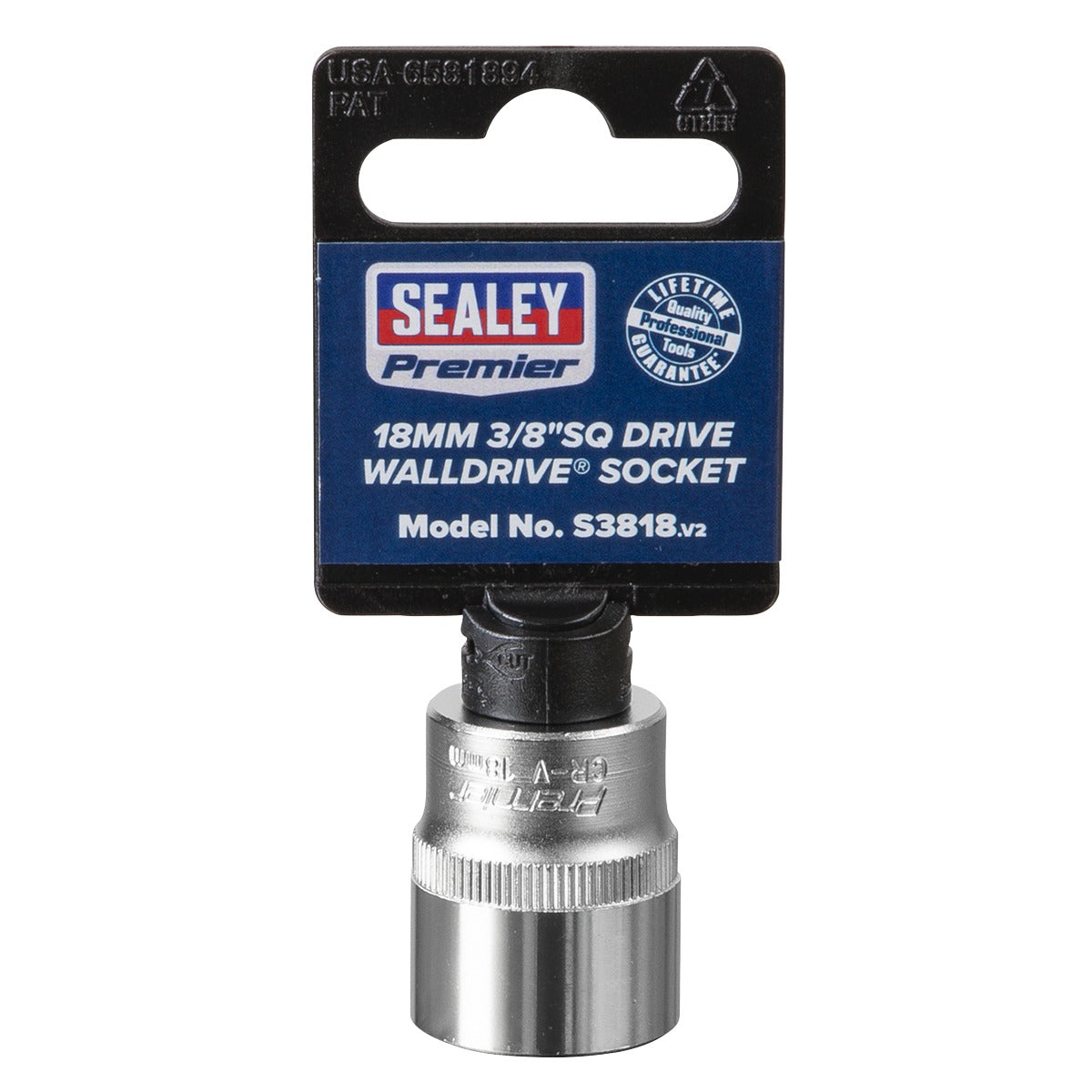 Premier Socket 3/8"Sq Drive 18mm S3818
