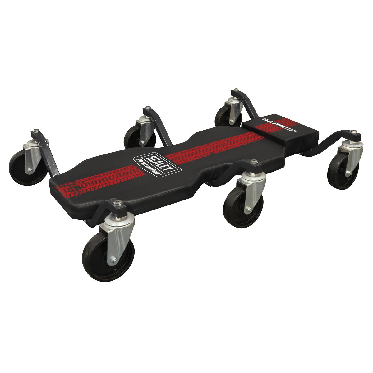 Premier Steel Creeper with 6 Rough Ground 5" Wheels & Headrest SCR101P