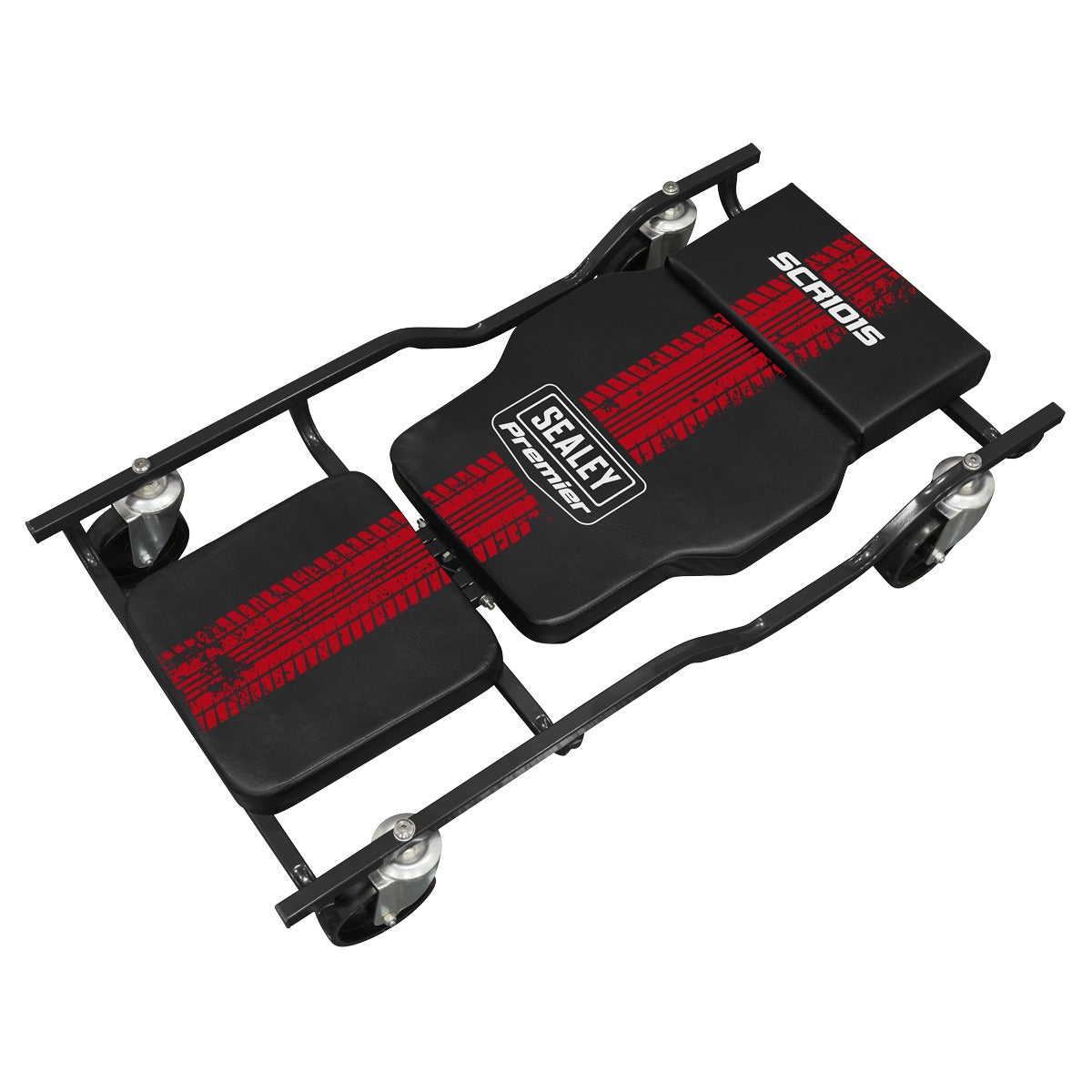Premier Steel Creeper with 4 Rough Ground 5" Wheels & Adjustable Back/Headrest SCR101S