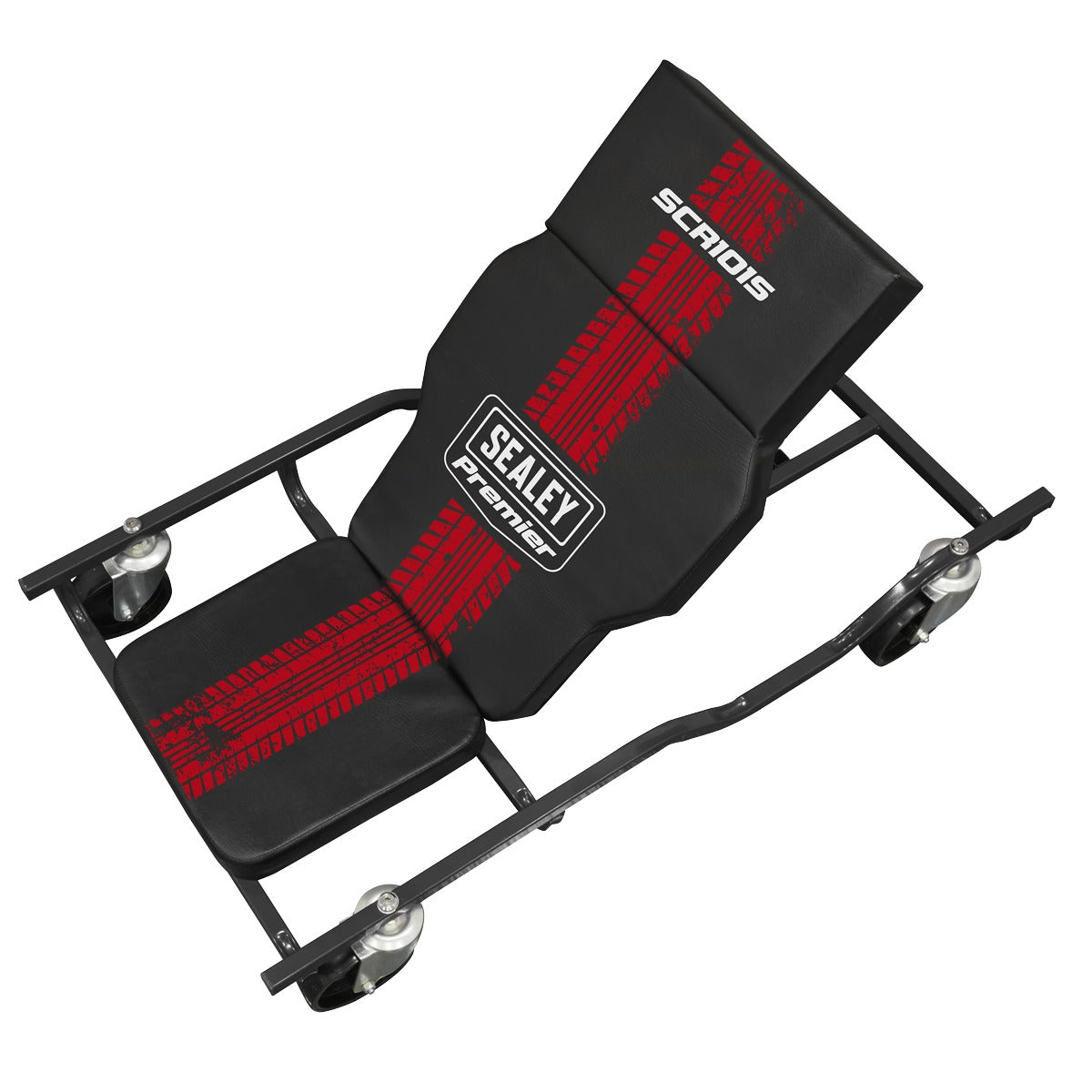 Premier Steel Creeper with 4 Rough Ground 5" Wheels & Adjustable Back/Headrest SCR101S