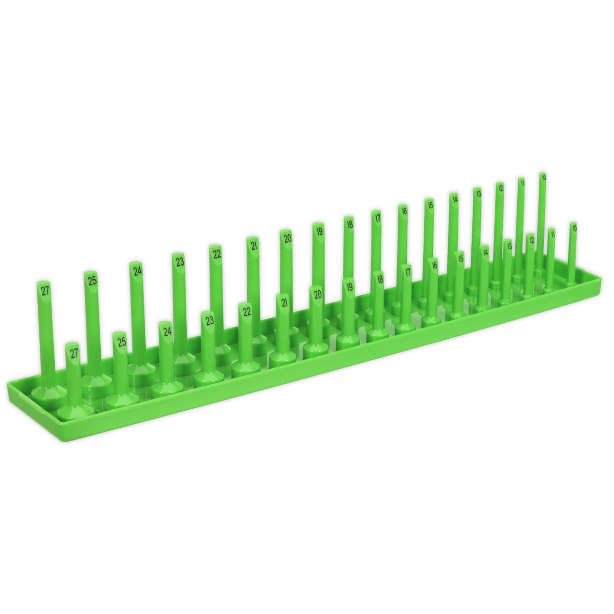 Premier Socket Holder 1/2"Sq Drive 10-27mm - Hi-Vis Green SH1217HV