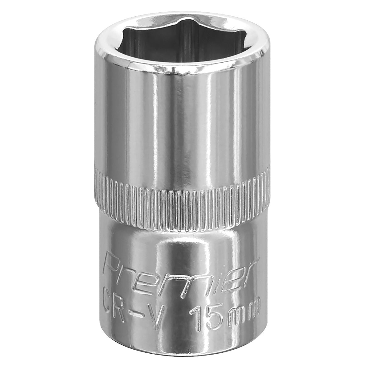 Premier Fully Polished Socket 1/2"Sq Drive 15mm SP1215