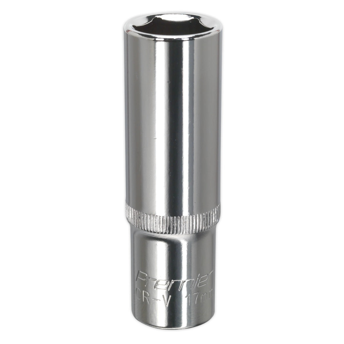 Premier Fully Polished Deep Socket 1/2"Sq Drive 17mm SP1217D