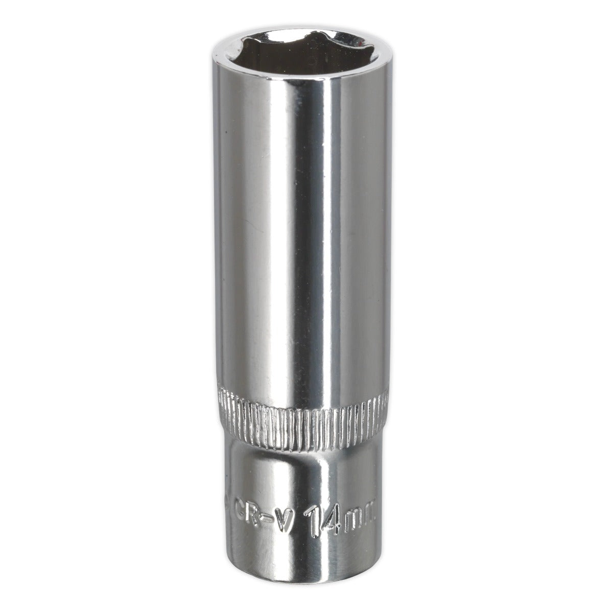 Premier Fully Polished Deep Socket 3/8"Sq Drive 14mm SP3814D