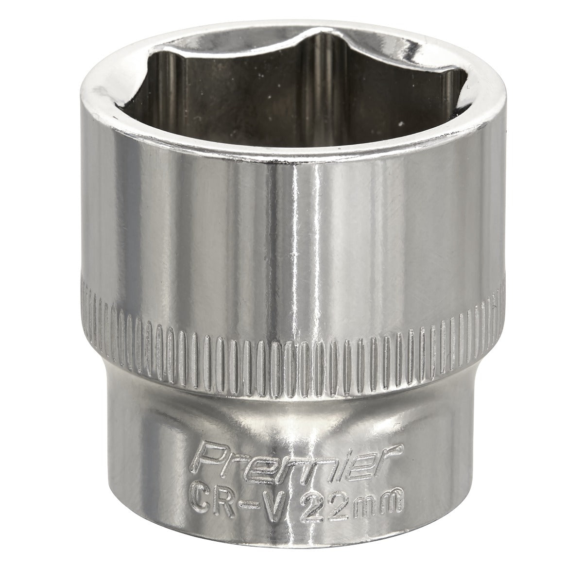 Premier Fully Polished Socket 3/8"Sq Drive 22mm SP3822