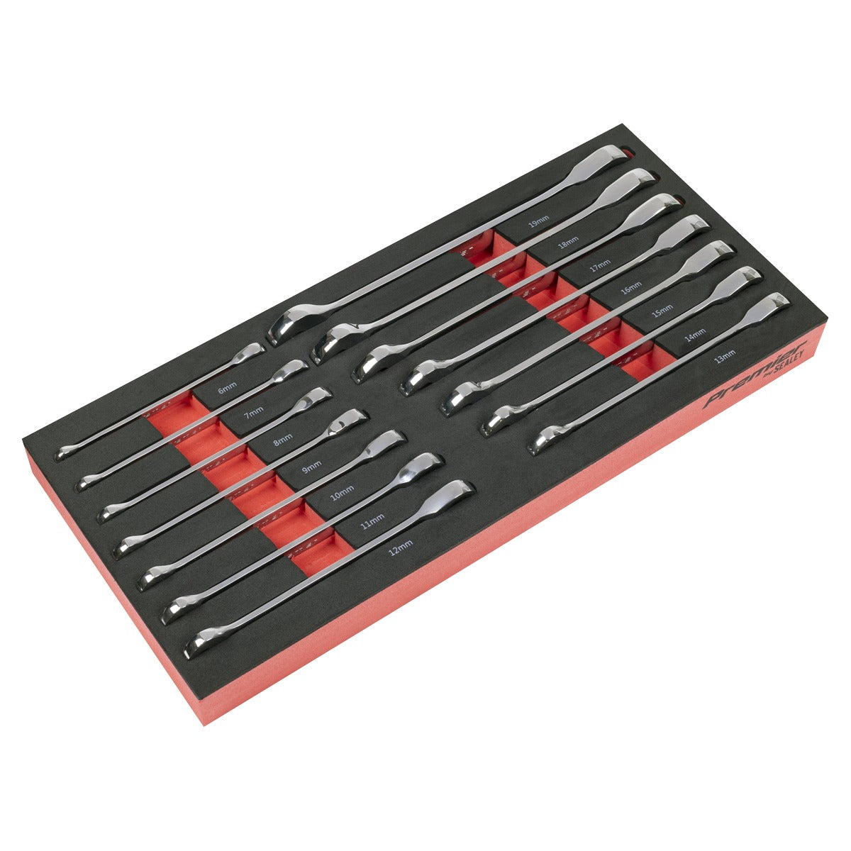 Premier Ratchet Spanner Set with Tool Tray 14pc TBT49