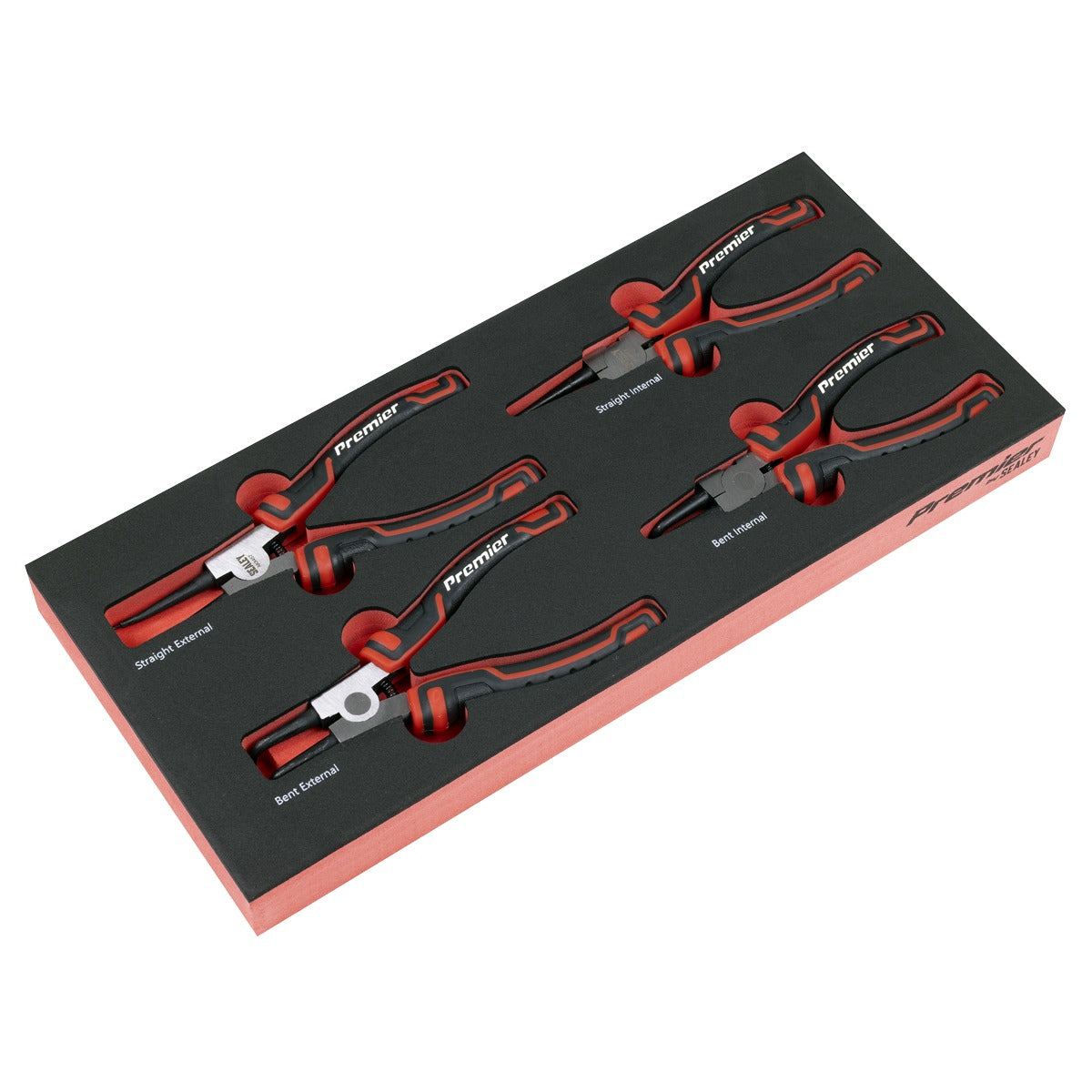 Premier Circlip Pliers Set with Tool Tray 4pc TBT57