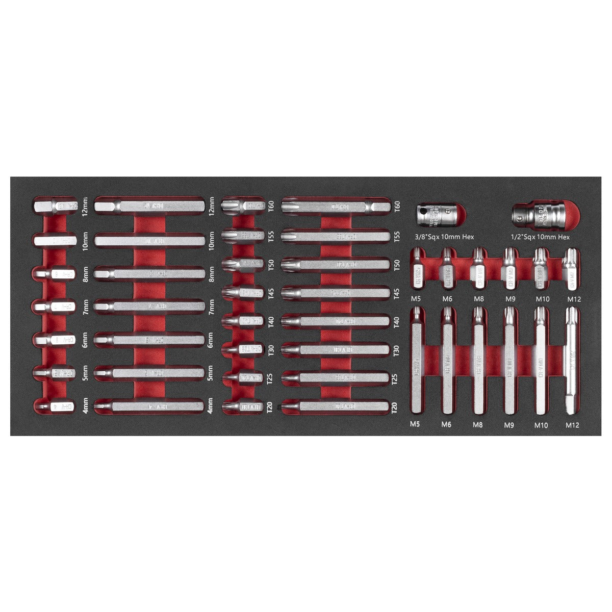 Premier TRX-Star, Hex & Spline Bit Set with Tool Tray 44pc TBT60
