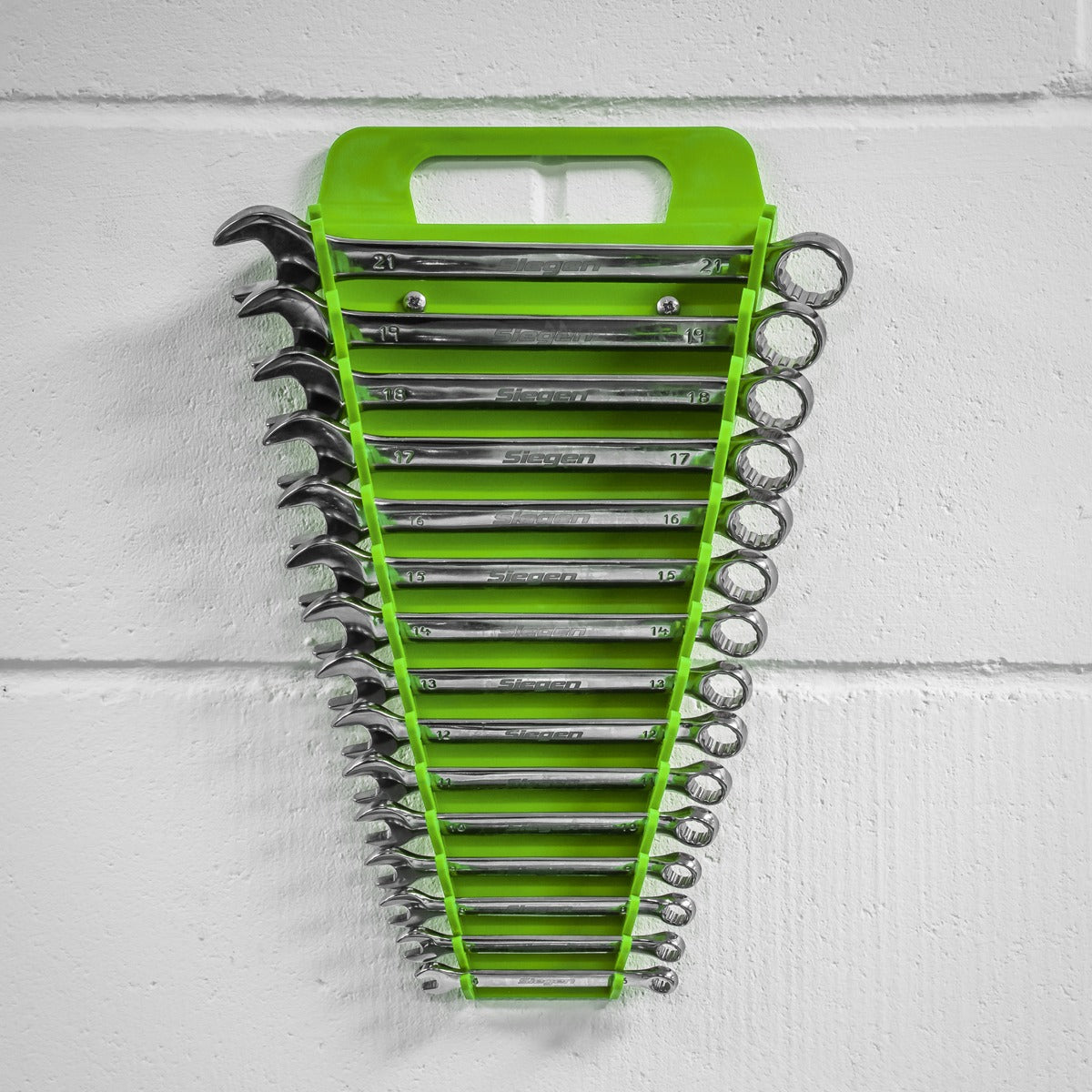 Premier Spanner Rack Capacity 15 Spanners - Hi-Vis Green WR08HV