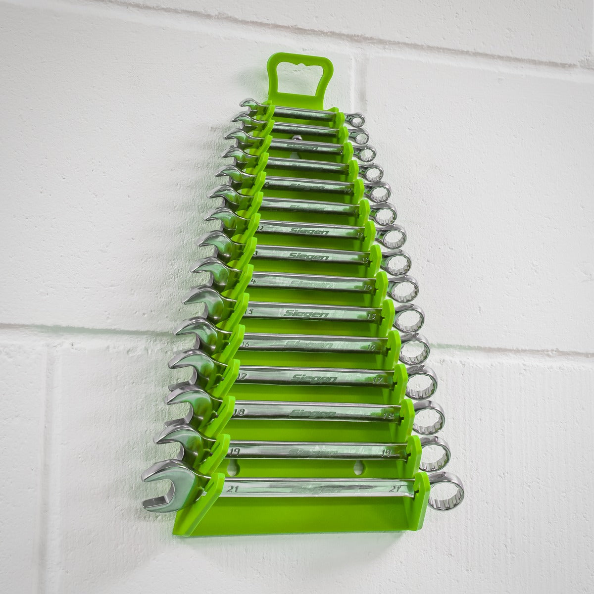 Premier Reverse Spanner Rack Capacity 15 Spanners - Hi-Vis Green WR09HV