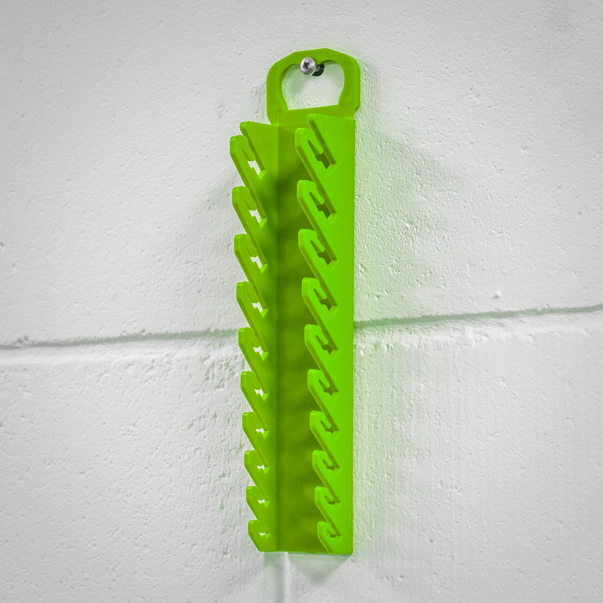 Premier Spanner Rack Capacity 10 Stubby Spanners - Hi-Vis Green WR10HV