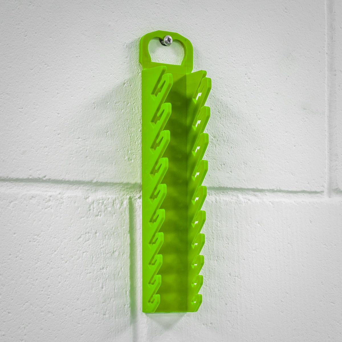 Premier Spanner Rack Capacity 10 Stubby Spanners - Hi-Vis Green WR10HV