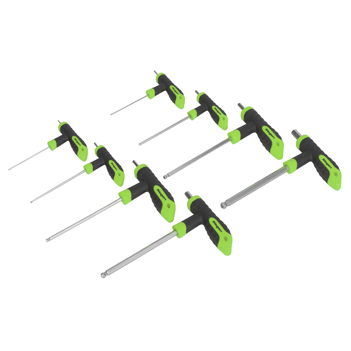 Siegen T-Handle Ball-End Hex Key Set 8pc S01069