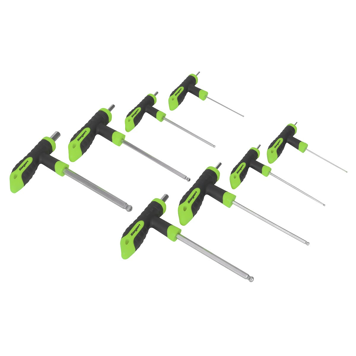 Siegen T-Handle Ball-End Hex Key Set 8pc S01069