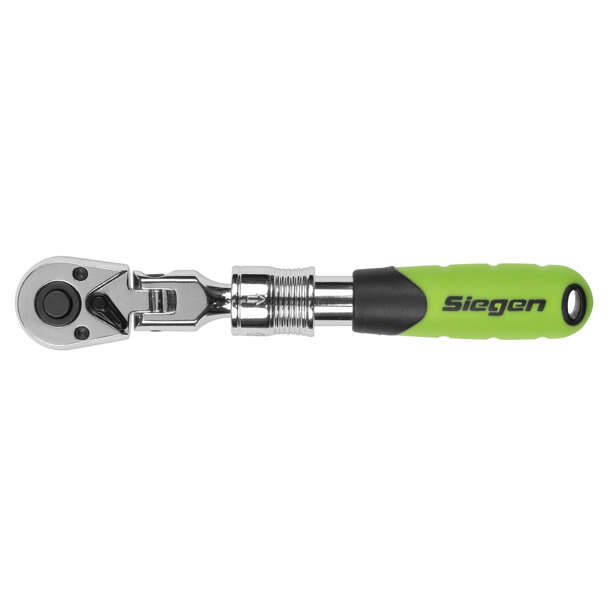 Siegen Extendable Flexi-Head Ratchet Wrench 1/4"Sq Drive S01294