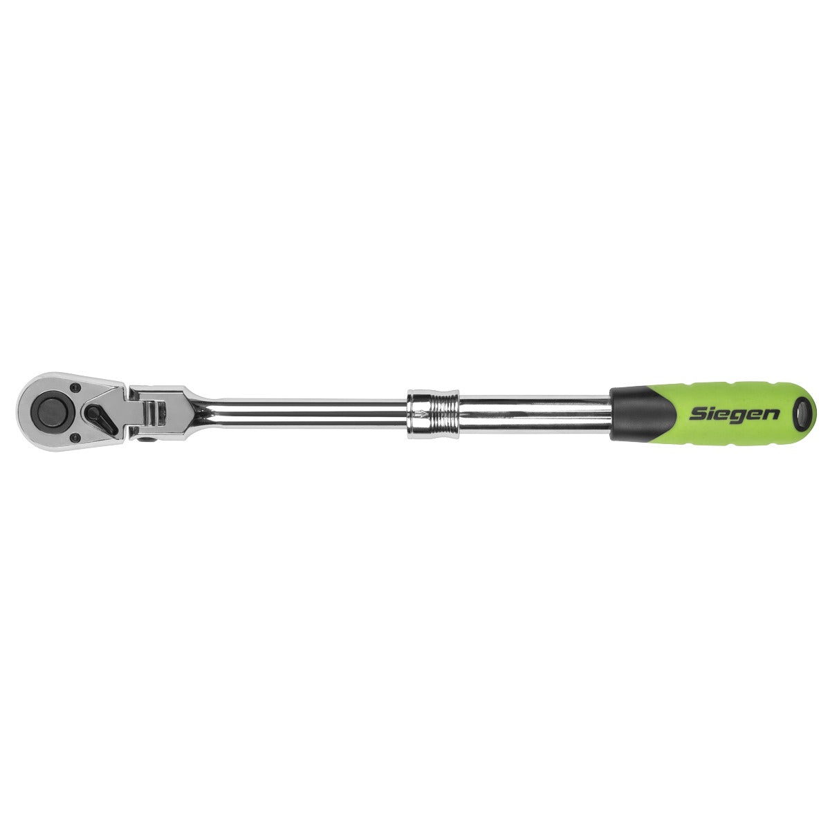 Siegen Extendable Flexi-Head Ratchet Wrench 1/2"Sq Drive S01296