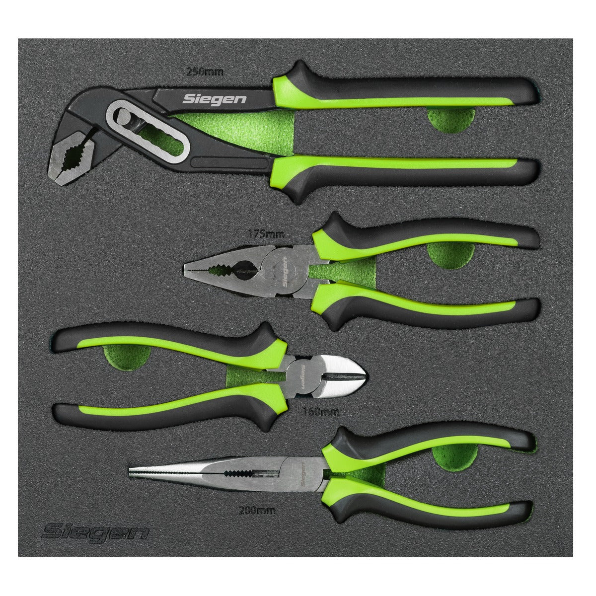 Siegen Comfort Grip Pliers Set 4pc S01298