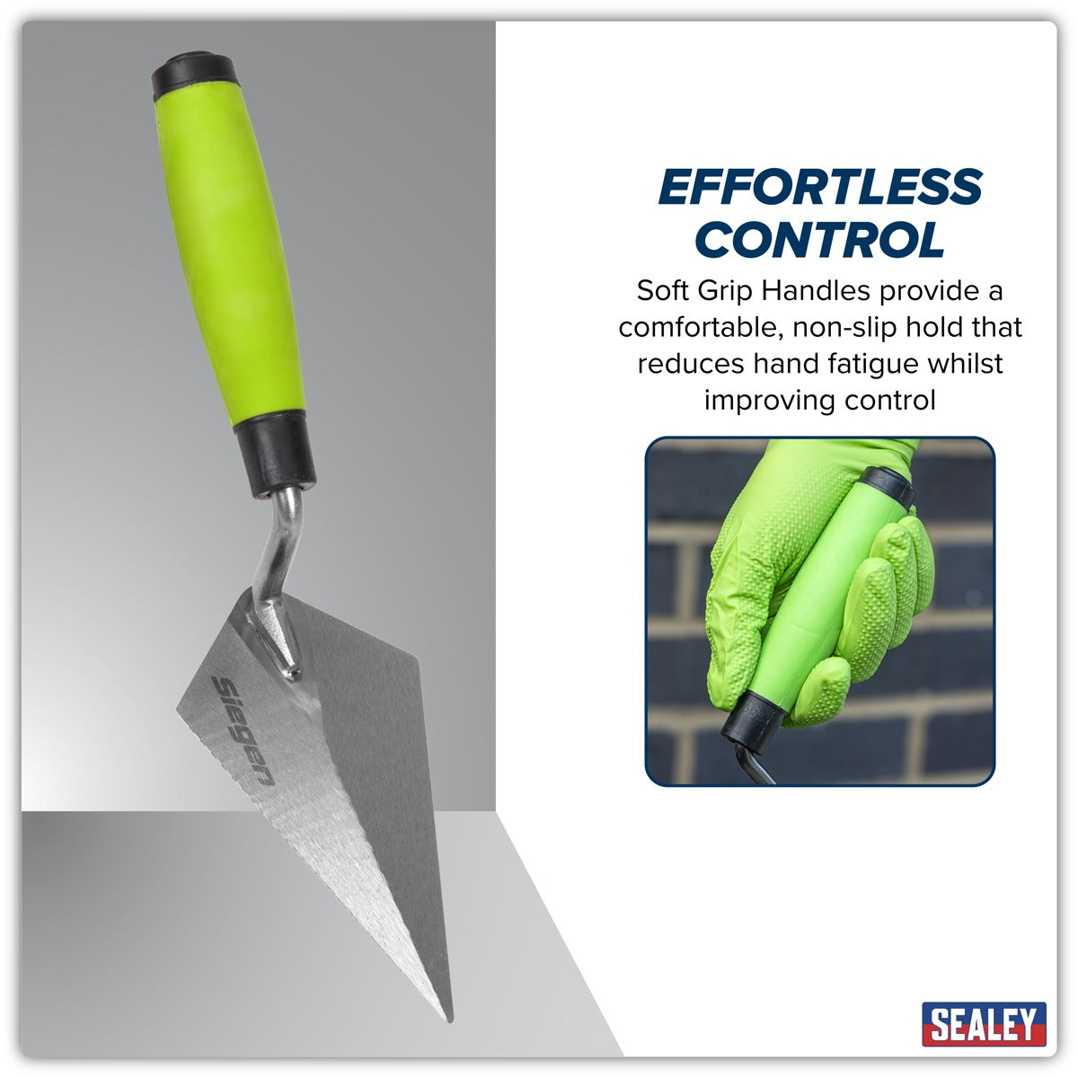 Siegen Pointing Trowel with Soft Grip Handle 150mm S01301