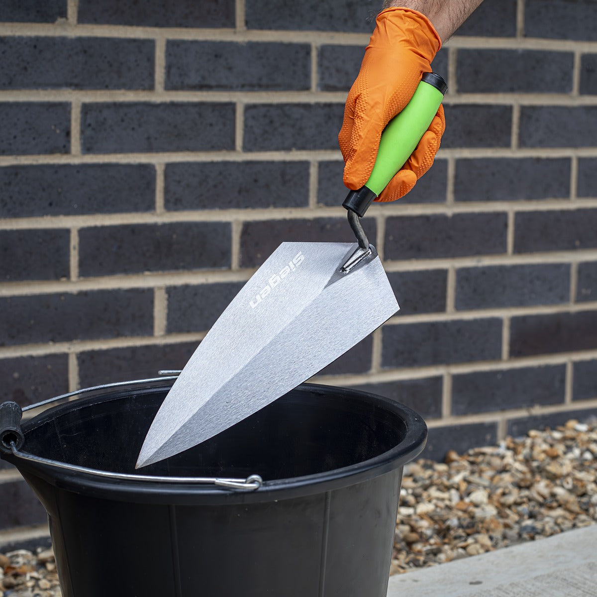 Siegen Philadelphia Pattern Brick Trowel with Soft Grip Handle 280mm S01304