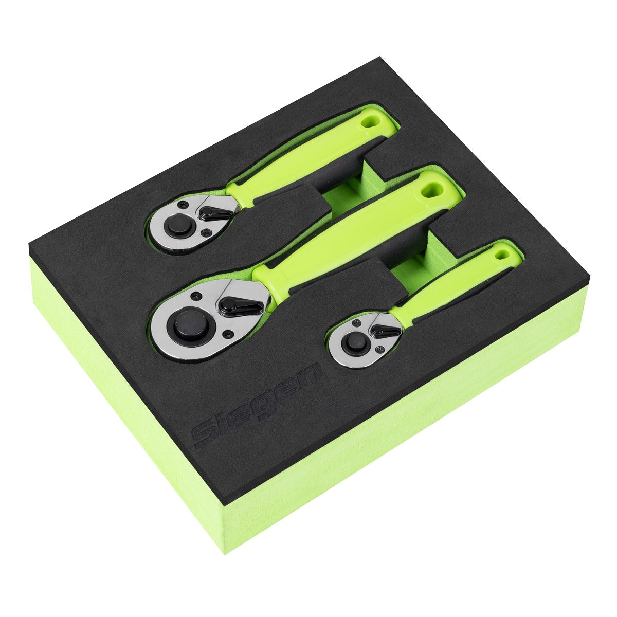Siegen Stubby Ratchet Wrench Set 3pc S01330