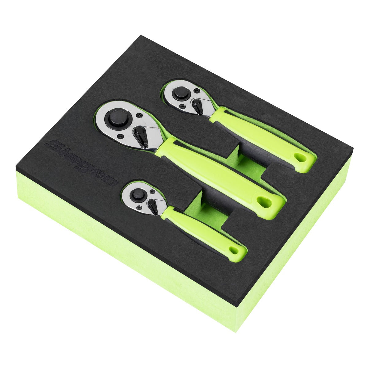 Siegen Stubby Ratchet Wrench Set 3pc S01330