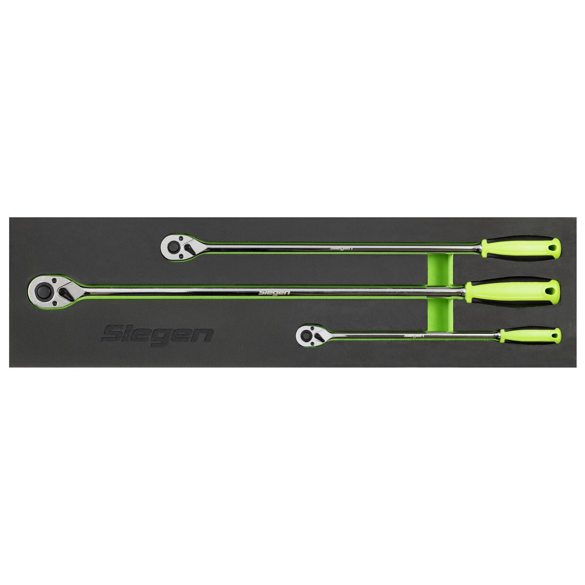 Siegen Extra-Long Ratchet Wrench Set 3pc S01332