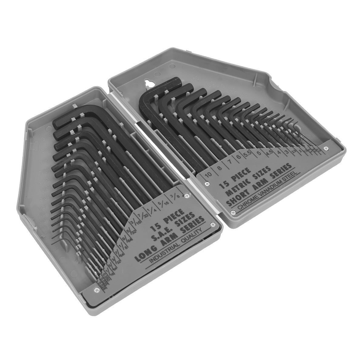 Siegen Metric/Imperial Long/Short-Arm Hex Key Set 30pc S0484