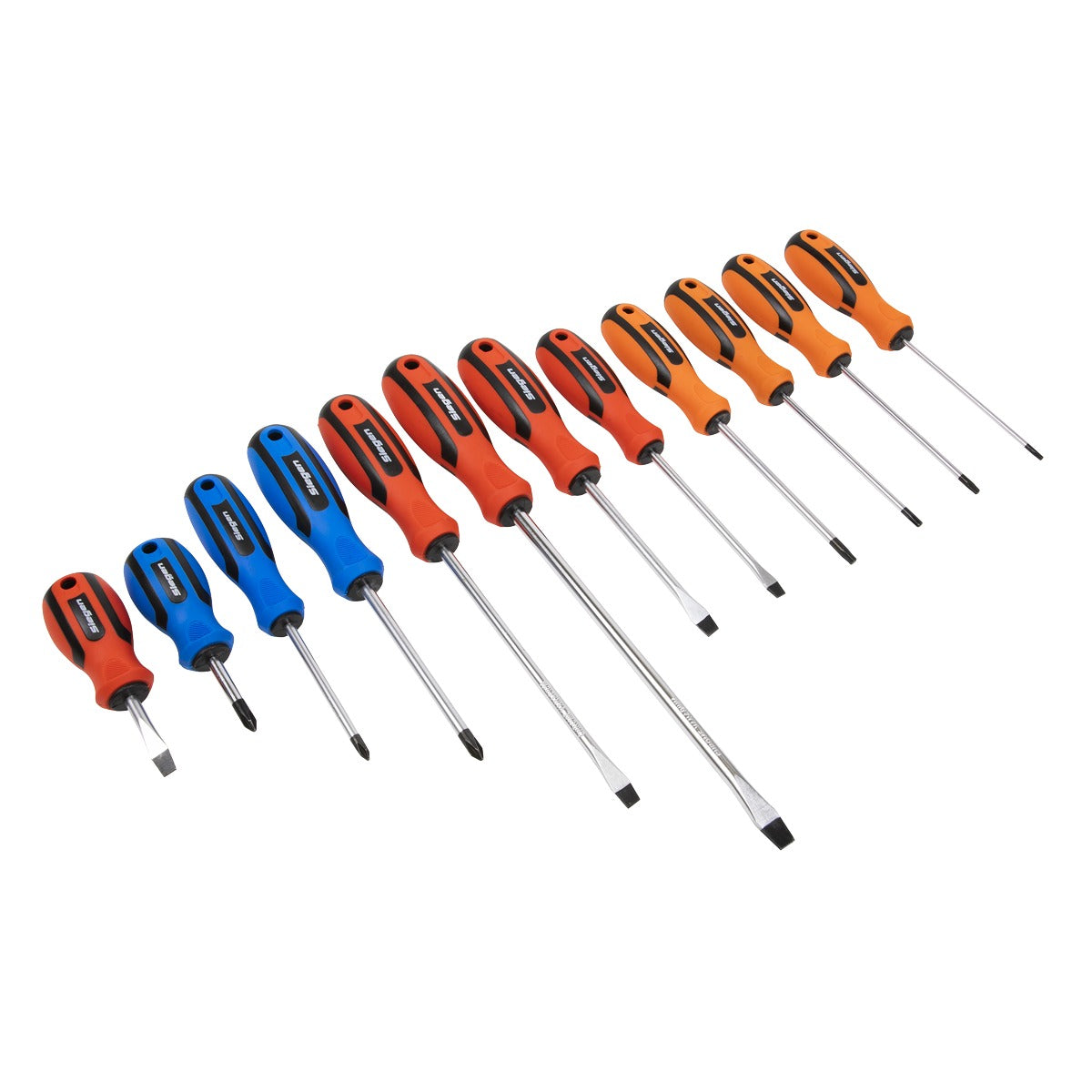 Siegen Soft Grip Screwdriver Set 12pc S0616