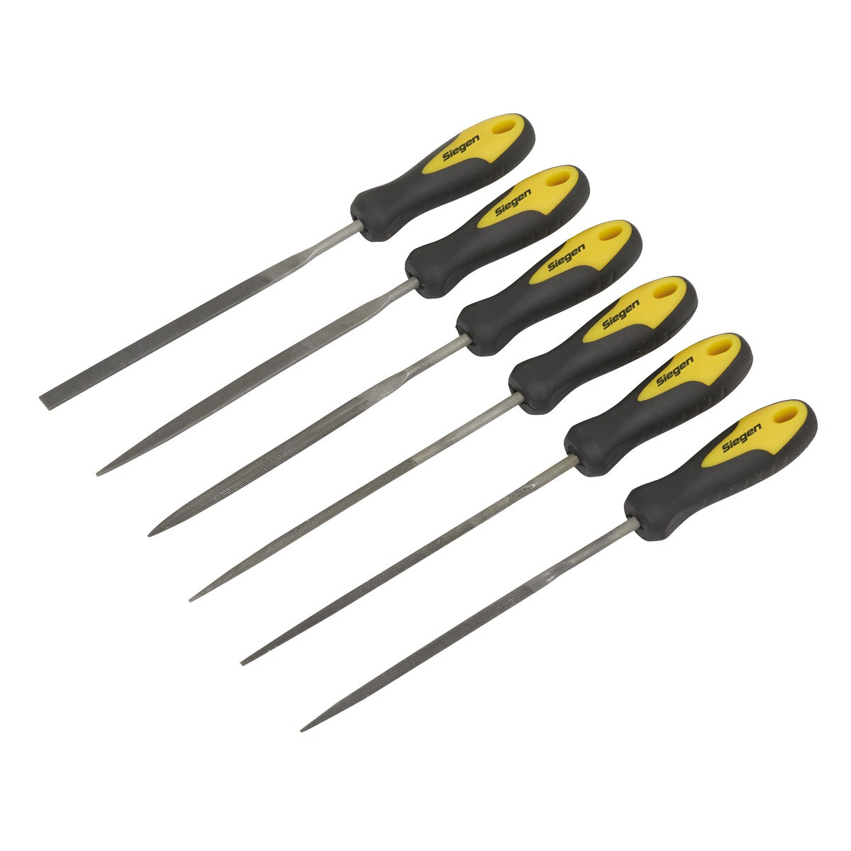 Siegen Needle File Set 100mm 6pc S0628