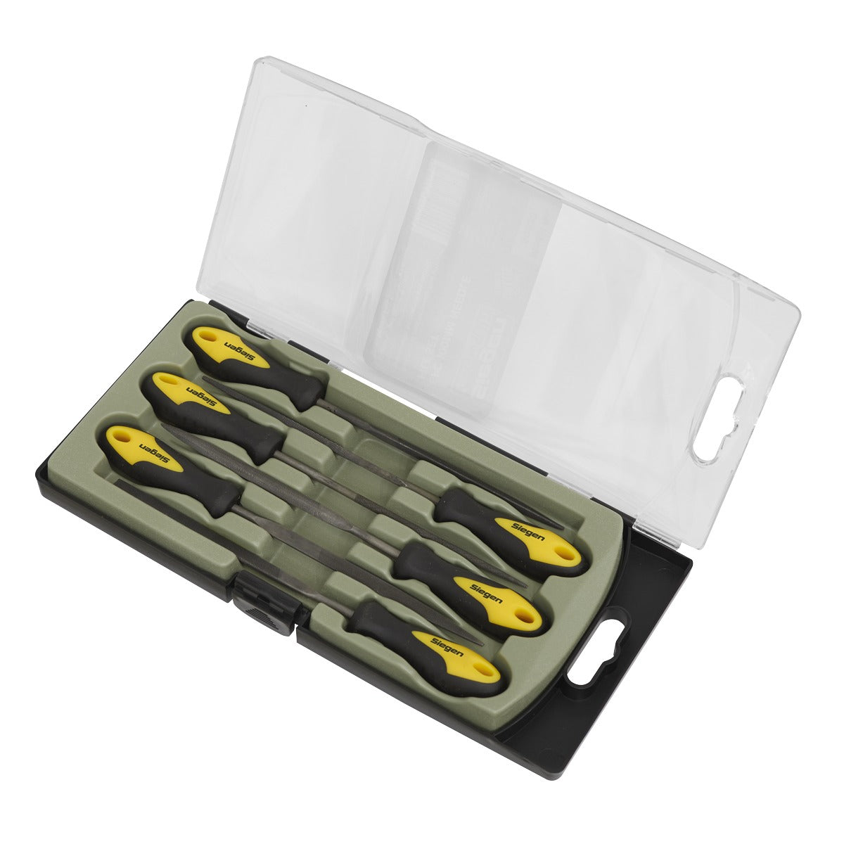 Siegen Needle File Set 100mm 6pc S0628