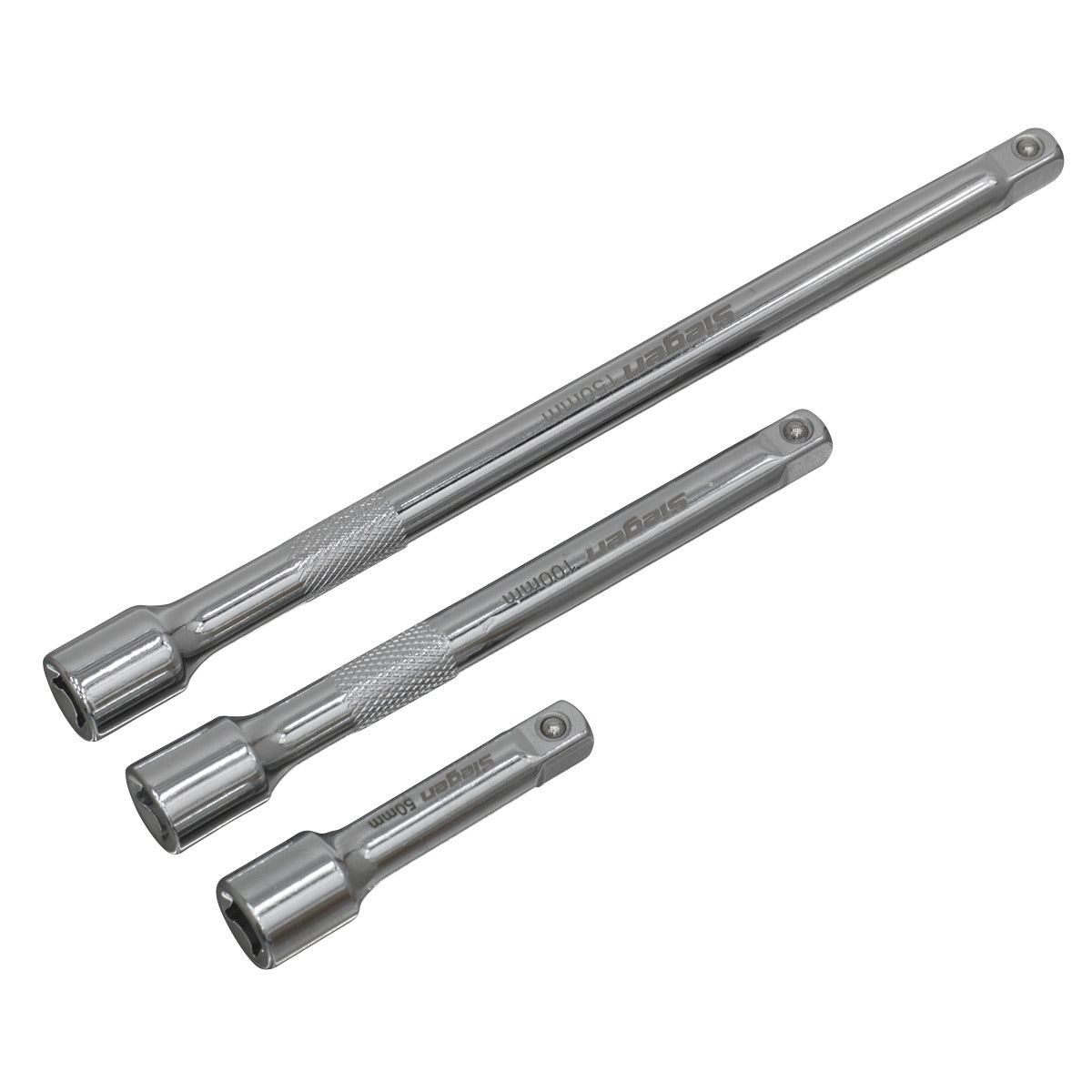 Siegen Extension Bar Set 1/4"Sq Drive 3pc S0718