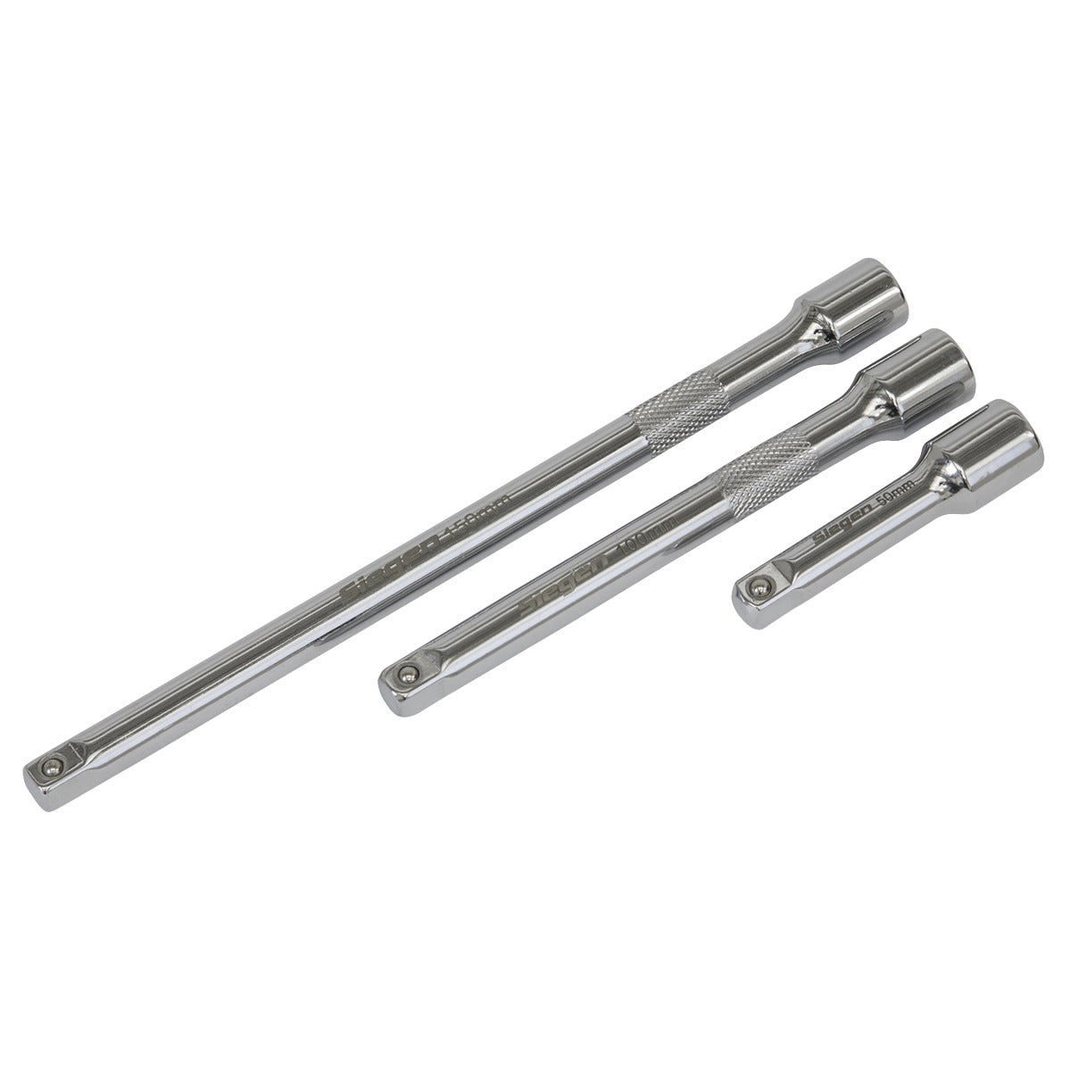 Siegen Extension Bar Set 1/4"Sq Drive 3pc S0718